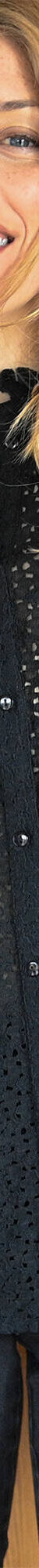 Blouse col montant volantée, dentelle (noir) Blouse col montant volantée, dentelle (noir)
